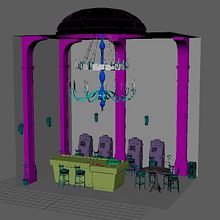 Casino diorama. Projekt z dziedziny 3D użytkownika Facundo Perez Sabatini - 14.03.2023