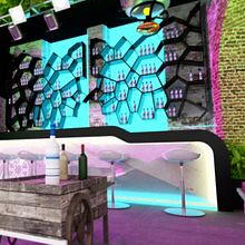 Discoteca Fragma Cartagena . Design, 3D, Architecture, Industrial Design, Interior Architecture, Decoration, 3D Design, and ArchVIZ project by Andrés Ramírez - 03.17.2023