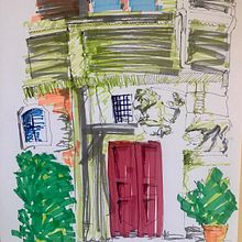 My project for course: Expressive Architectural Sketching with Colored Markers. Projekt z dziedziny Sketching,  R, sunek,  R, sunek architektoniczn, Sketchbook,  R i sunek atramentem użytkownika Nick - 18.03.2023