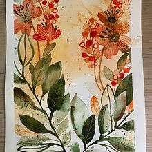 My project for course: Artistic Floral Watercolor: Connect with Nature. Traditional illustration, Painting, Watercolor Painting, and Botanical Illustration project by simona_laiminga - 03.18.2023