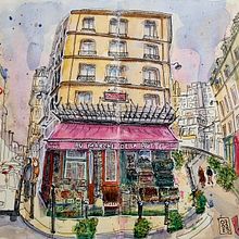 Mon projet du cours : Sketching artistique à l’aquarelle : osez exprimer vos idées. Traditional illustration, Sketching, Creativit, Drawing, Watercolor Painting, and Sketchbook project by agarrone - 03.19.2023
