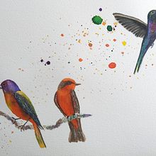 Mi proyecto del curso: Acuarela artística para ilustración de aves. Un progetto di Illustrazione tradizionale, Pittura ad acquerello, Disegno realistico e Illustrazione naturalistica di Anna Alcaide - 19.03.2023