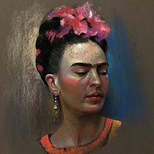 Frida Kahlo. Un proyecto de Ilustración tradicional, Bellas Artes, Pintura y Dibujo de Retrato de Sogol Nezameddini - 02.04.2021