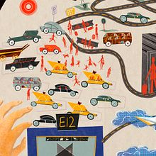 In the Airport . Un proyecto de Ilustración infantil e Ilustración tradicional de Yelyzaveta Anysymova - 20.03.2023