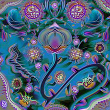 Psychedelic flowers . Un proyecto de Pattern Design, Ilustración tradicional e Ilustración botánica de Yelyzaveta Anysymova - 20.03.2023