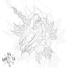 Mój projekt i tatuaż z kursu: Projektowanie i rysowanie tatuaży „blackwork” od podstaw. Traditional illustration, Drawing, Digital Illustration, Tattoo Design, and Digital Drawing project by Damian Parzyszek - 03.20.2023
