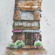 My project for course: Expressive Architectural Sketching with Colored Markers. Un proyecto de Bocetado, Dibujo, Ilustración arquitectónica, Sketchbook e Ilustración con tinta de Lesley Towart - 21.03.2023
