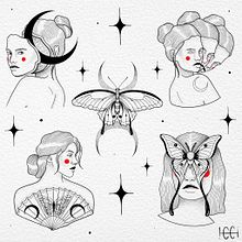 Mi proyecto del curso: Diseño de tatuaje de autor con Procreate. Traditional illustration, Graphic Design, Drawing, Digital Illustration, Tattoo Design, and Digital Drawing project by camiicoutto - 03.21.2023