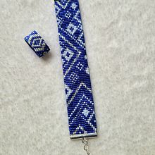 Royal Blue couple (bracelet & ring). Accessor, Design, Arts, Crafts, Jewelr, Design, and Fiber Arts project by mandy_b - 03.21.2023