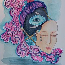 My project for course: Surreal Illustration with Watercolor and Ink. Traditional illustration, Fine Arts, Painting, Drawing, and Watercolor Painting project by jennifercossar - 03.14.2023