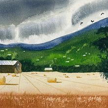 Watercolor Landscapes: Experimental Tools and Techniques. Un progetto di Belle arti, Pittura e Pittura ad acquerello di Alan A - 21.03.2023