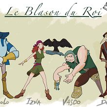 Line up Le blason du Roi: Introduction au character design pour animation et jeux vidéo. Un progetto di Illustrazione tradizionale, Animazione, Character design, Videogiochi e Progettazione di videogiochi di Cedric K - 20.03.2023