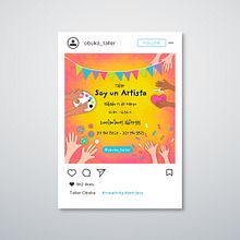 Diseño para Taller "Soy un Artista". Social Media Design project by saraheco - 03.22.2023