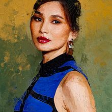 She is Gemma Chan (陳靜) - Elevate Your Painting: Learn Procreate on Domestika! Project by Rod Lovell. Design, Traditional illustration, Pencil Drawing, Drawing, Portrait Drawing, Realistic Drawing, Artistic Drawing, Digital Drawing, Figure Drawing, Colored Pencil Drawing, Arts, Crafts, Fine Arts, Photograph, Portrait Photograph, Portfolio Development, Self-Portrait Photograph, Watercolor Painting, Painting, Acr, lic Painting, Oil Painting, Digital Painting, Gouache Painting, Matte Painting, Decorative Painting, Digital Illustration, Botanical Illustration, Editorial Illustration, Fashion Illustration	, Fashion Design, Interior Decoration, Manga, and Comic project by Rod Lovell - 03.18.2023