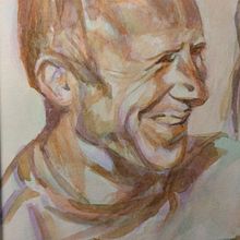 Mi proyecto del curso: Retrato artístico en acuarela. Fine Arts, Painting, Watercolor Painting, and Portrait Drawing project by begobpg74 - 03.22.2023
