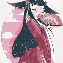 Japan Vibes. Un proyecto de Ilustración digital e Ilustración tradicional de epythia - 22.03.2023