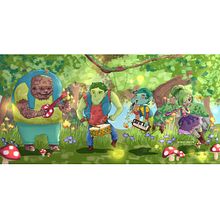 Los 4 músicos mágicos del bosque~. Traditional illustration, Character Design, Digital Illustration, Children's Illustration, and Narrative project by Samantha Rojas - 03.22.2023