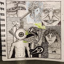 My project for course: Dreamlike Illustration: Draw Your Imagination. Traditional illustration, Drawing & Ink Illustration project by John Gozzolino - 03.22.2023
