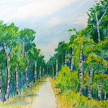 Mein Abschlussprojekt für den Kurs Landschaften im Skizzenbuch mit Agnes Decourchelle. Un progetto di Illustrazione tradizionale di Katja Bader - 22.03.2023