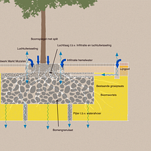 Design planting pit for trees in the urban environment. L, and scape Architecture project by Michiel Mol - 07.08.2017