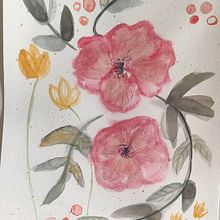 My project for course: Artistic Floral Watercolor: Connect with Nature. Un proyecto de Ilustración tradicional, Pintura, Pintura a la acuarela e Ilustración botánica de Katia Giraud - 23.03.2023