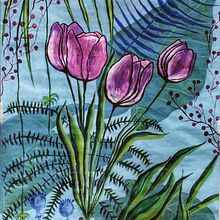 Mi proyecto del curso: Pintura botánica con acrílico. Un progetto di Illustrazione tradizionale, Belle arti, Pittura, Pittura acrilica e Illustrazione botanica di Silvina Pedernera - 23.03.2023