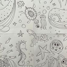 Bajo del mar  Ein Projekt aus dem Bereich Traditionelle Illustration, Erweiterungsentwicklung, Design von Garderoben, Musterdesign, Modedesign, Prägung, Textildruck und Design von Alejandra Estrada - 23.03.2023