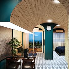 The Gaps Apartment | make_hb. Een project van Architectuur, Interactief ontwerp, Interieurontwerp,  3D-modellering,  Interieur y Architecturale visualisatie van Federico Hernández Barrón - 21.03.2023