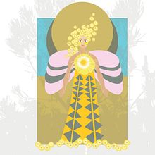 Angel of Mirrabooka. Traditional illustration, and Design project by Roslyn - 03.24.2023