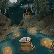 My project for course: Children’s Illustration with Procreate: Paint Magical Scenes. Traditional illustration, Digital Illustration, Children's Illustration, Digital Painting, and Picturebook project by evi.radoes - 03.24.2023