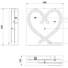 Mi proyecto del curso: Introducción al vitrinismo comercial Mango San valentin. Een project van Papercraft,  Interieur, DIY, Retailontwerp y Ruimtelijk ontwerp van luciatoderi - 24.03.2023