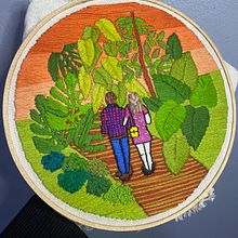 Mi proyecto del curso: Introducción al bordado botánico por Johanna Camacho. Een project van Borduurwerk y Textielontwerp van Johanna Camacho - 24.03.2023