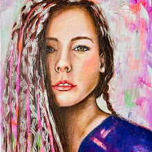 My project for course: Experimental Oil Painting Techniques for Portraiture. Een project van  Beeldende kunst, Schilderij y  Olieverfschilderij van Anna-Maria Säntti - 26.03.2023