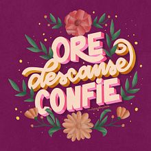 Meu projeto do curso: Lettering digital: combine flores e letras com Procreate. Digital Lettering, and Lettering project by Carina Menozzi - 03.24.2023