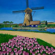 El comienzo de la primavera ( óleo sobre lienzo). Un proyecto de Pintura al óleo de mihaela_m - 26.03.2023