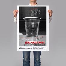Diseño de carteles, (Ex)pulsiones, muestra de arte en Casona de San Marcos, LIMA. Graphic Design, and Art Direction project by Julio Hernán Espinoza Ponce - 10.24.2012