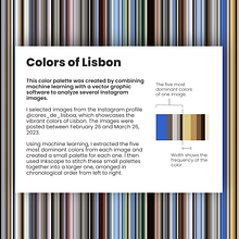 Visualizing color changes of an IG profile over a course of one month. Information Design, Interactive Design & Infographics project by robilaci - 03.26.2023