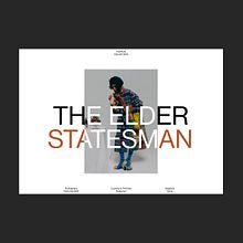 The Elder Statesman design exploration project. Projekt z dziedziny Design, UX / UI, Doradztwo kreat, wne, Marketing, Web design, Kreat, wność i Zarządzanie portfolio użytkownika domagoj_babic53 - 27.03.2023