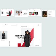 Fashion Website Design. Un proyecto de Diseño, Diseño Web, Diseño gráfico, UX / UI y Creatividad de karthi keyan - 26.03.2023