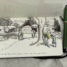My project for course: Urban Sketching: Capture Your City in Motion. Un proyecto de Ilustración tradicional, Bocetado, Dibujo, Sketchbook e Ilustración con tinta de DiGa Me - 27.03.2023