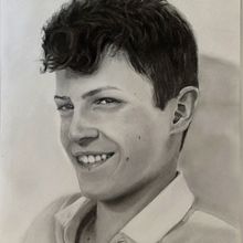 Mi proyecto del curso: Retrato realista con lápiz de grafito. Traditional illustration, Fine Arts, Sketching, Pencil Drawing, Drawing, Portrait Drawing, Realistic Drawing, Artistic Drawing, and Figure Drawing project by Nieves Vicente de la Morena - 03.27.2023