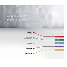 Libreto de publicidad Maygap para punto de venta El Corte Inglés (Loewe, Bose, Denon, Yamaha, Dmtech). Un proyecto de Publicidad y Diseño gráfico de Jorge Peña - 01.05.2009