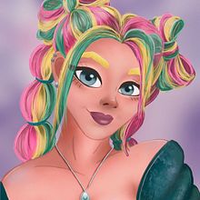 My project for course: Female Character Portraits in Procreate. Traditional illustration, Digital Illustration, and Digital Drawing project by DIETRICH Gloria - 03.28.2023