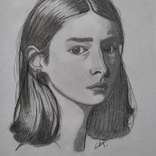 My project for course: Introduction to Portrait Drawing. Fine Arts, Pencil Drawing, Drawing, Portrait Drawing, Artistic Drawing, and Figure Drawing project by Gabriela Quiñonez - 03.27.2023