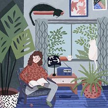 Mi proyecto del curso: Historias ilustradas con Procreate: explora texturas y pinceles. Projekt z dziedziny Trad, c, jna ilustracja, Ilustracja c, frowa, R, sunek c, frow, Sketchbook i Narracja użytkownika Irina Betti Cortés - 29.03.2023