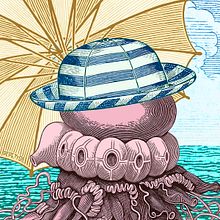 Summer Promenade. Ilustração tradicional, Ilustração digital, e Colagem projeto de Pepetto - 28.04.2016