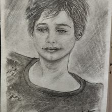 Mon projet du cours : Portrait artistique au fusain : créez des ambiances. Traditional illustration, Fine Arts, Drawing, Portrait Drawing, Realistic Drawing, and Artistic Drawing project by Manuela Lund Augusto - 03.28.2023