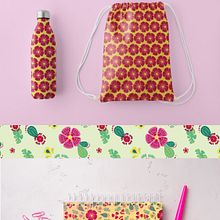 Mi proyecto del curso: Creación y comercialización de patterns vectoriales. Un proyecto de Ilustración tradicional, Pattern Design, Diseño de moda, Estampación y Business de Solange Tournour - 29.03.2023