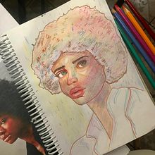 Meu projeto do curso: Desenho de retratos vibrantes com lápis de cor Ein Projekt aus dem Bereich Zeichnung, Porträtzeichnung, Sketchbook und Zeichnen mit Buntstiften von Laíse Liberato - 30.03.2023