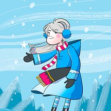 Snow Child . Ilustrasi Digital & Ilustrasi Anak-Anak proyek oleh Laura Díez - 03.30.2023